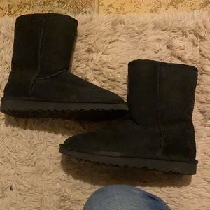 Womens/Girls 5.5 Black Short Uggs